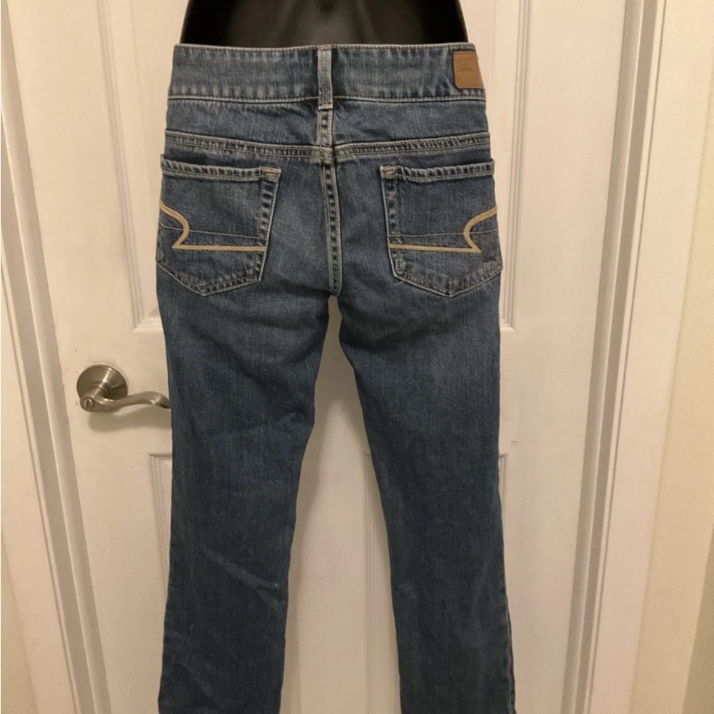 American Eagle Outfitters Women’s Artist Crop Denim Jeans Size 4 - Picture 2 of 10